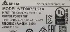 Delta VFD007EL21A 0.75kW 220V