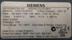 Siemens MICROMASTER 420 6SE6420-2UD24-0BA1 6SE6 420-2UD24-0BA1 4kW