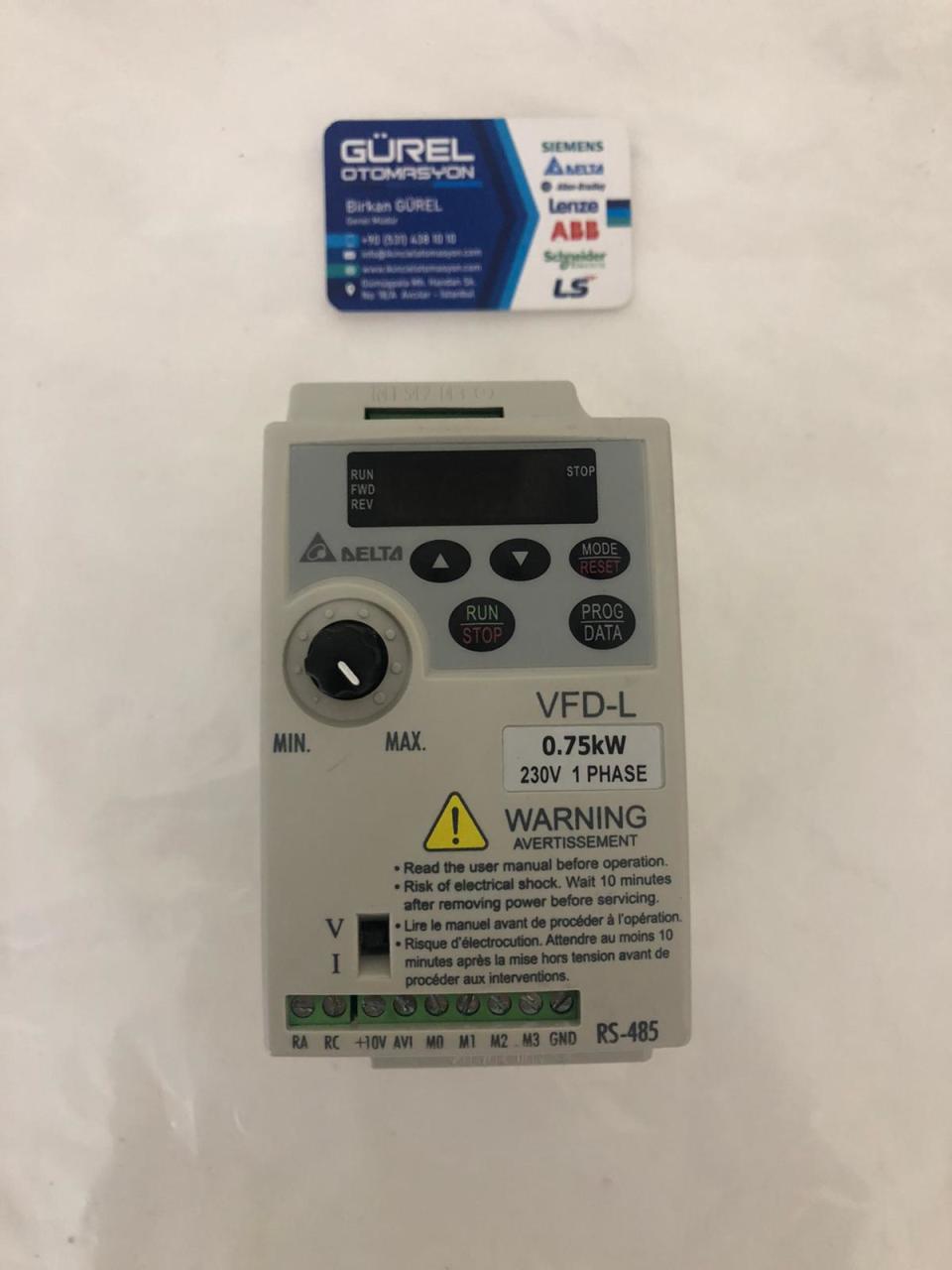 DELTA VFD-L VFD007L21A 0.75 KW 230V