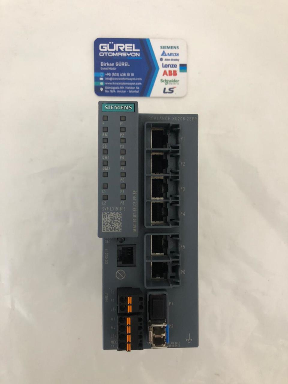 SIEMENS SCALANCE XC206-2SFP 6GK5206-2BS00-2AC2 INDUSTRIAL ETHERNET SWITCH