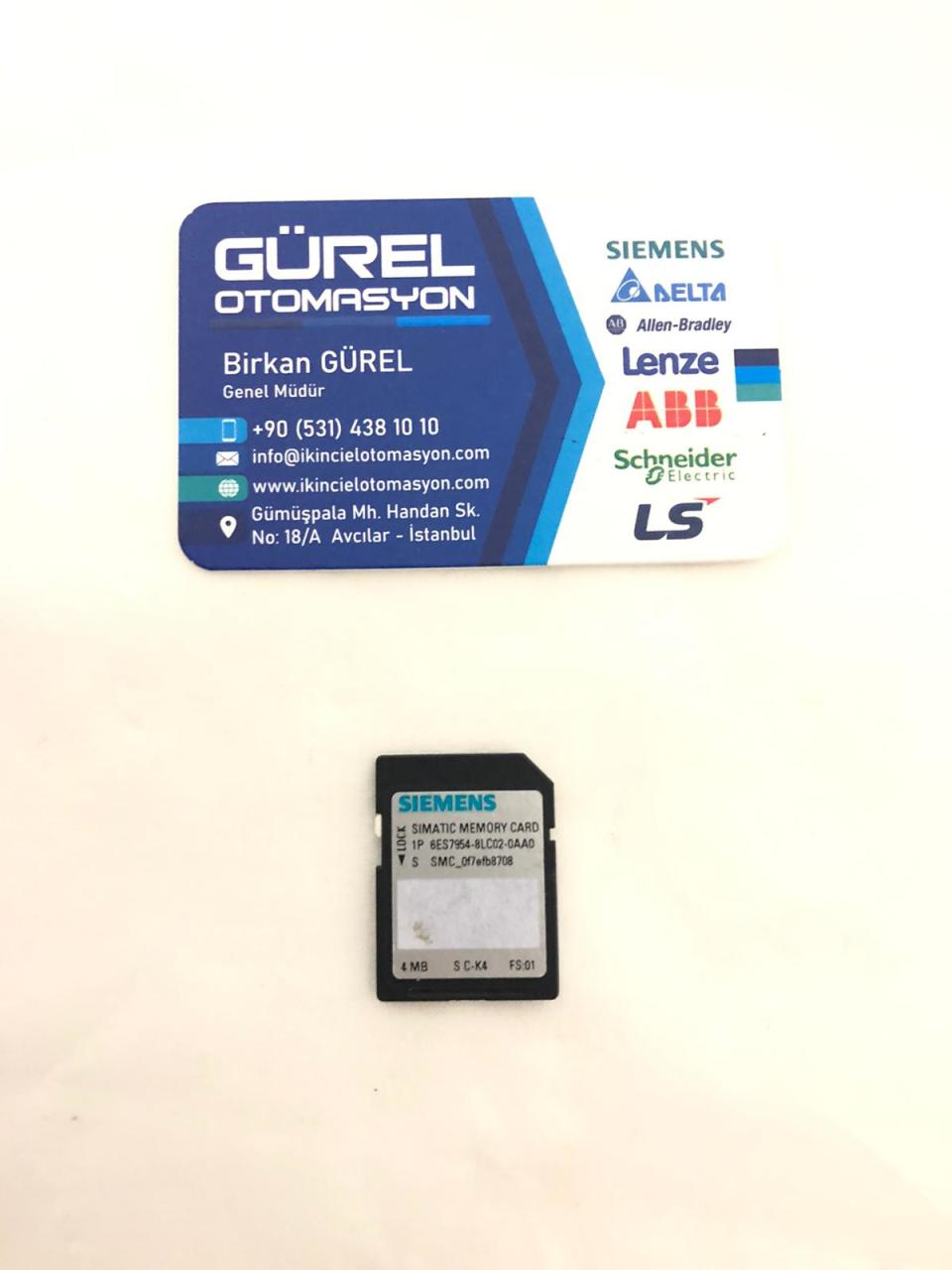 SIEMENS SIMATIC MEMORY CARD 4 MB 6ES7954-8LC02-0AA0