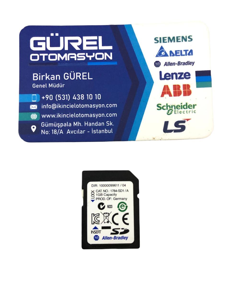 ALLEN BRADLEY 1784-SD1/A 1GB SECURE DIGITAL MEMORY CARD