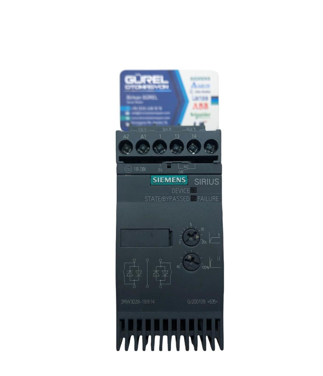 SIEMENS SIRIUS 3RW3028-1BB14 18.5 kW SOFTSTARTER YUMUŞAK YOL VERİCİ