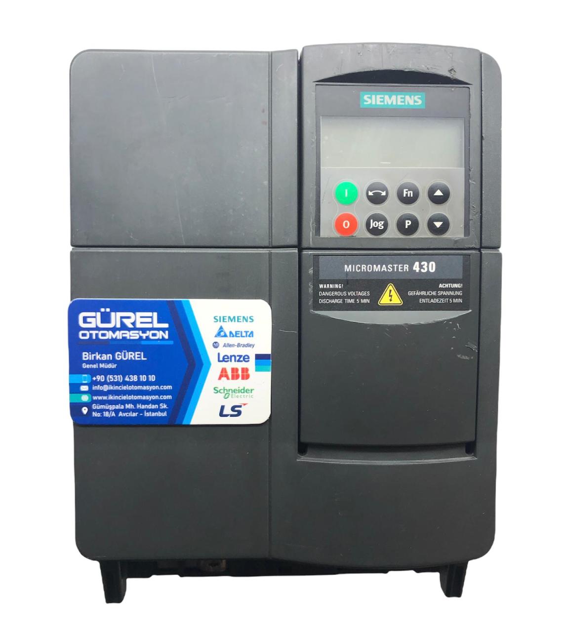 SIEMENS MICROMASTER 430 6SE6430-2UD31-5CA0 15 kW