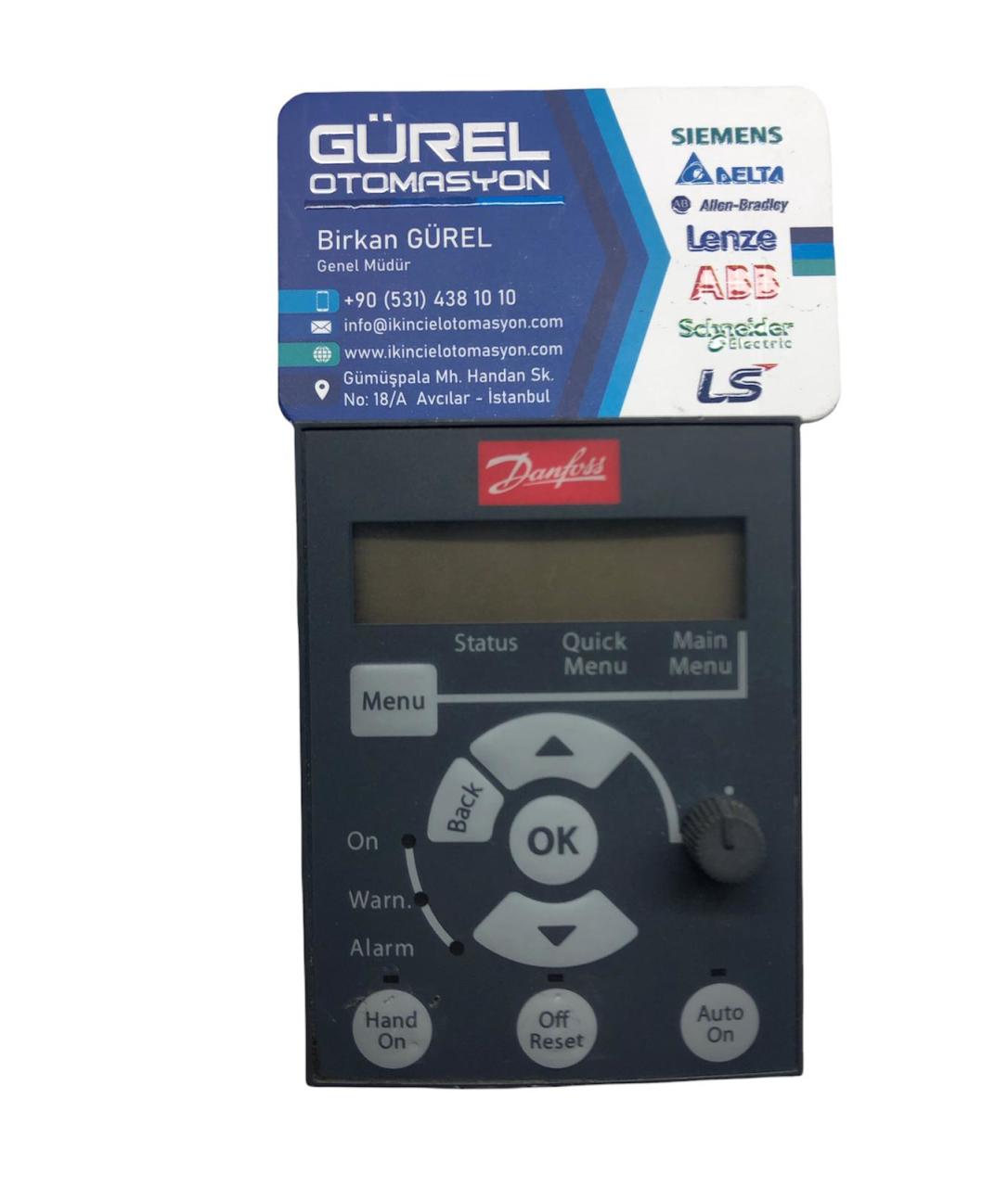 DANFOSS VLT DRIVE LCP 12 132B0101 CONTROL PANEL