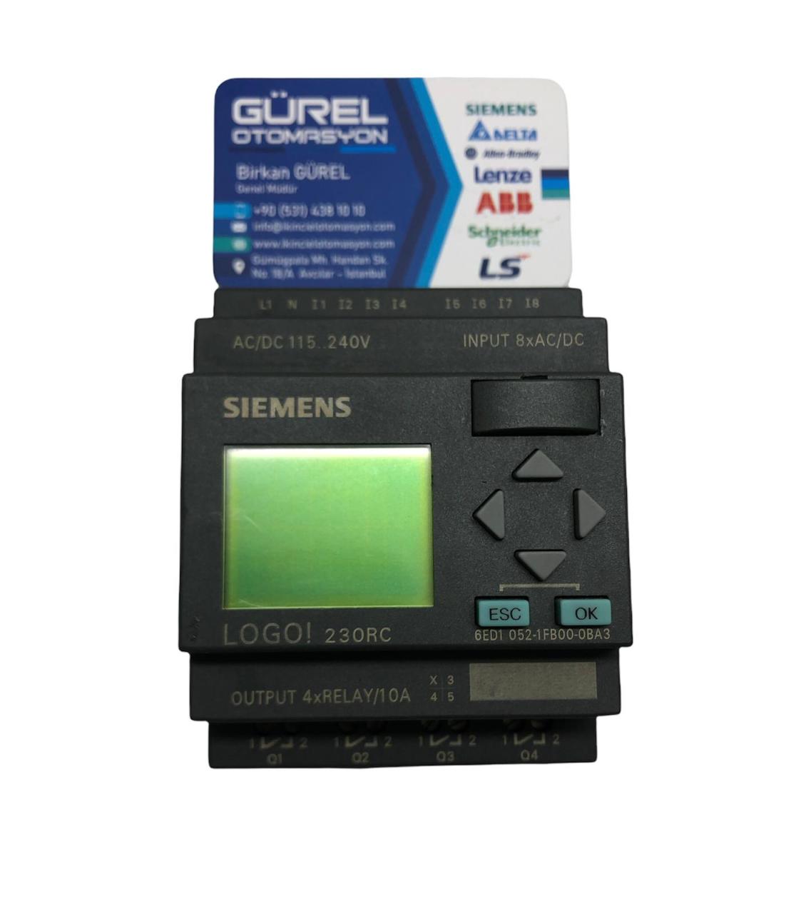 SIEMENS LOGO! 230RC 6ED1 052-1FB00-0BA3 6ED1052-1FB00-0BA3