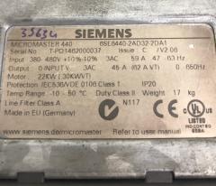 SIEMENS MICROMASTER 440 6SE6440-2AD32-2DA1 22 kW  (30kWVT)
