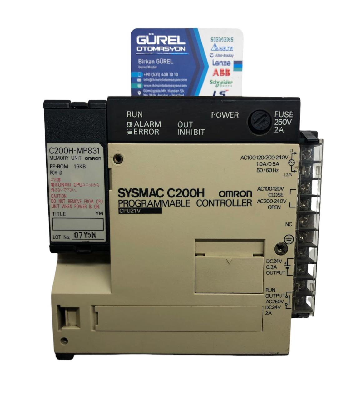 OMRON C200H-CPU21V-E CPU UNIT