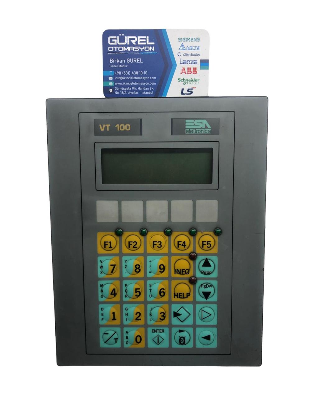 ESA VT 100 VT1001SE000 OPERATOR PANEL