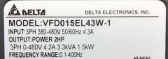 DELTA VFD-EL-W VFD015EL43W-1 1.5 kW 400V