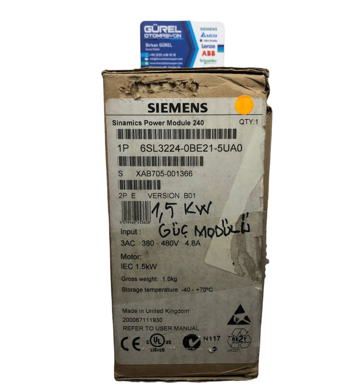 6SL3244-0BE21-5UA0 SIEMENS