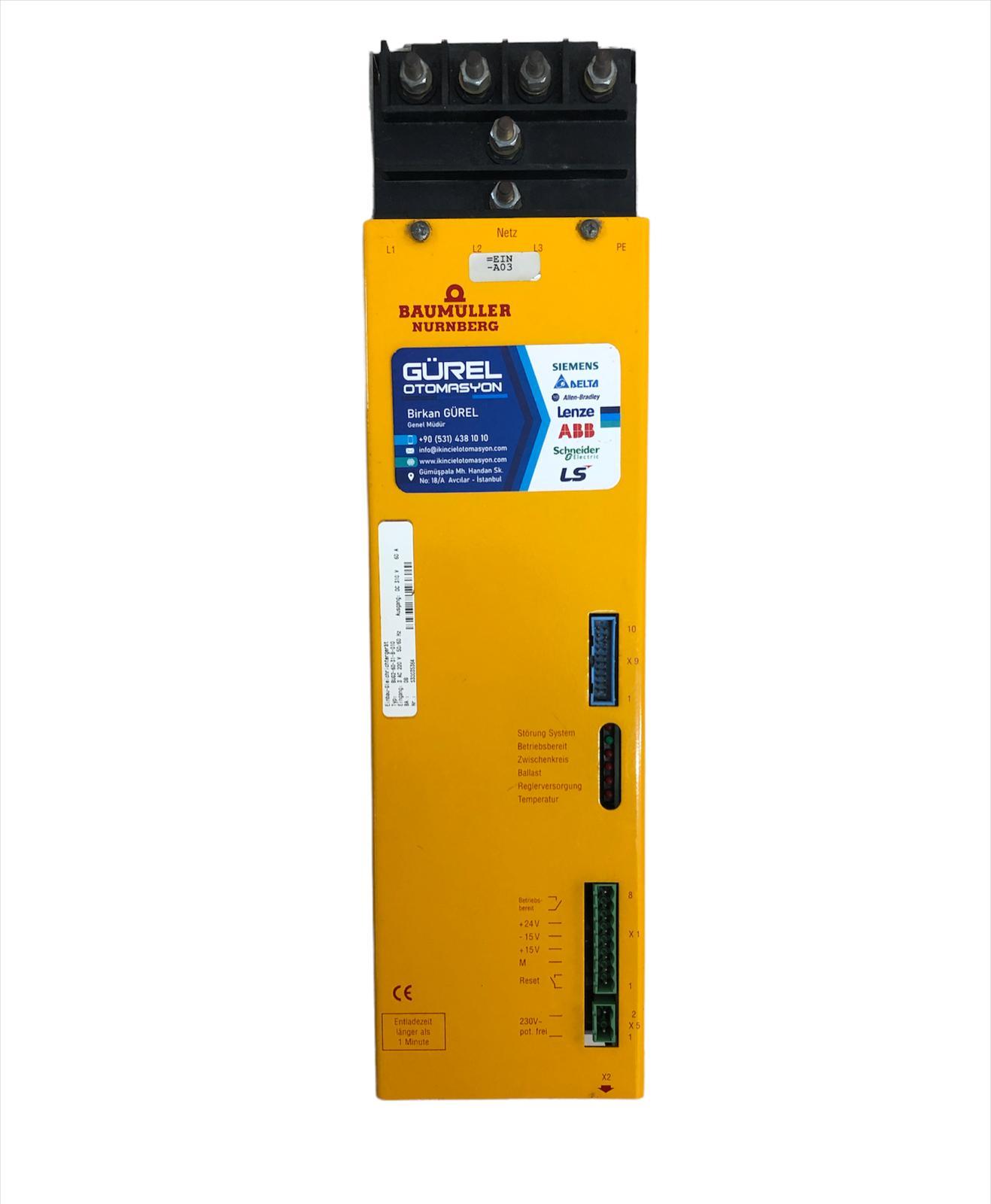 BAUMULLER BUG2-60-31-B-010 SERVO DRIVE