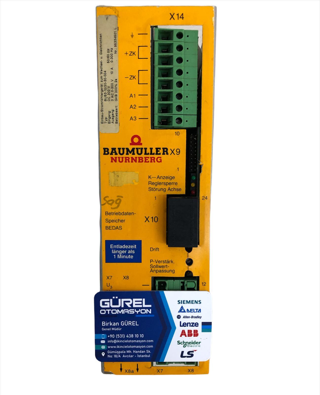 BAUMULLER BUS3-10/20-30-004 SERVO DRIVE