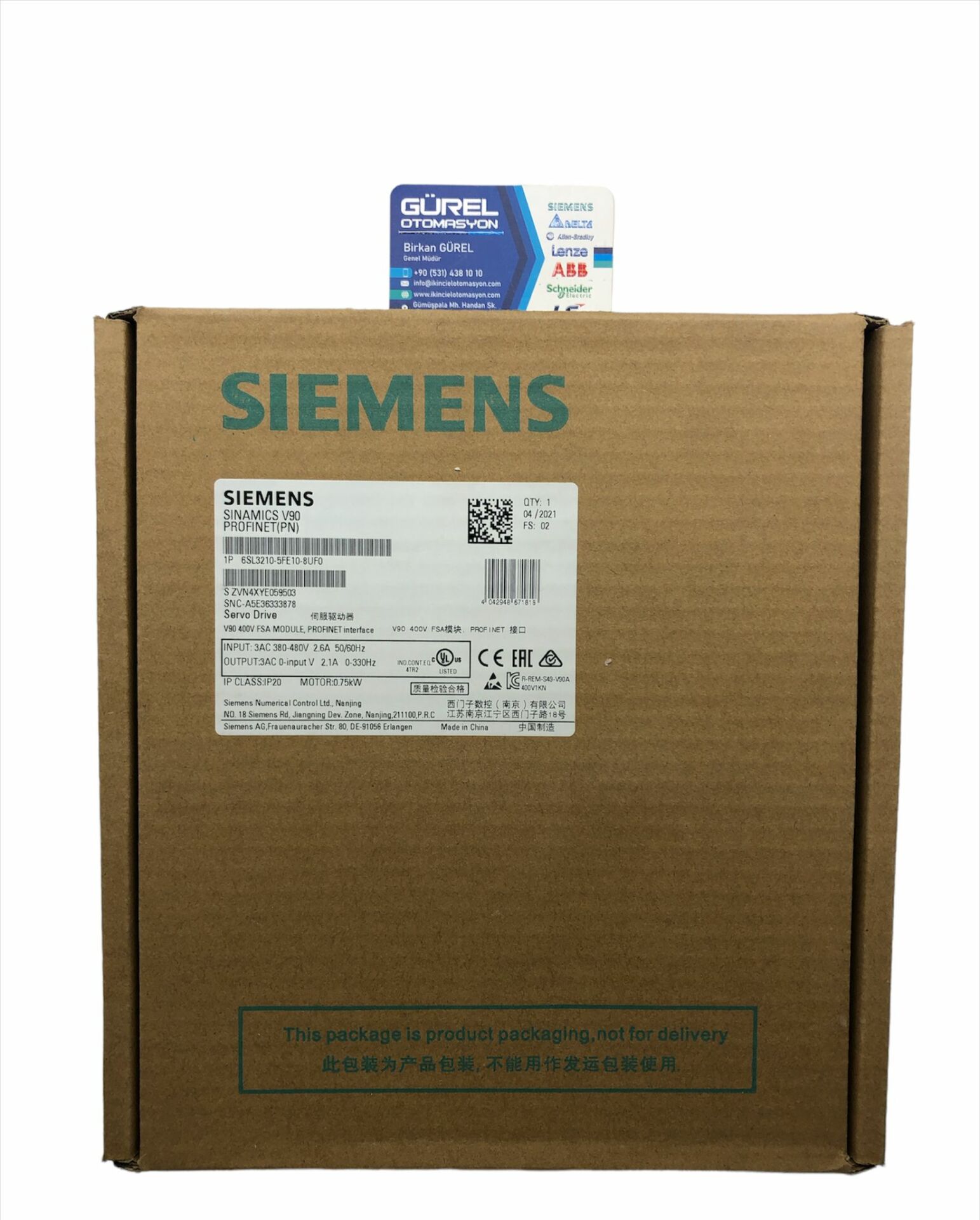 6SL3210-5FE10-8UF0 SINAMICS V90  SIEMENS