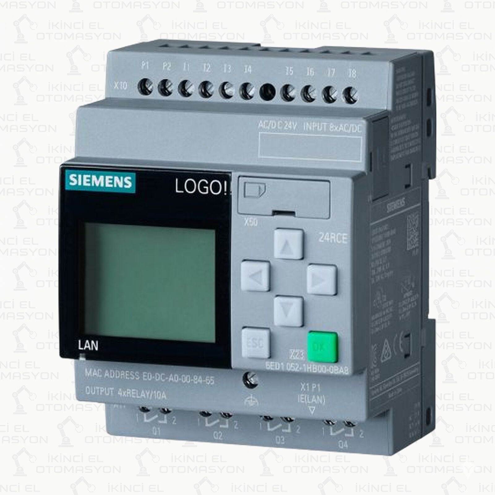 6ED1052-1HB00-0BA8, 6ED1 052-1HB00-0BA8 SIEMENS LOGO! 8 24RCE LOGİK MODÜL