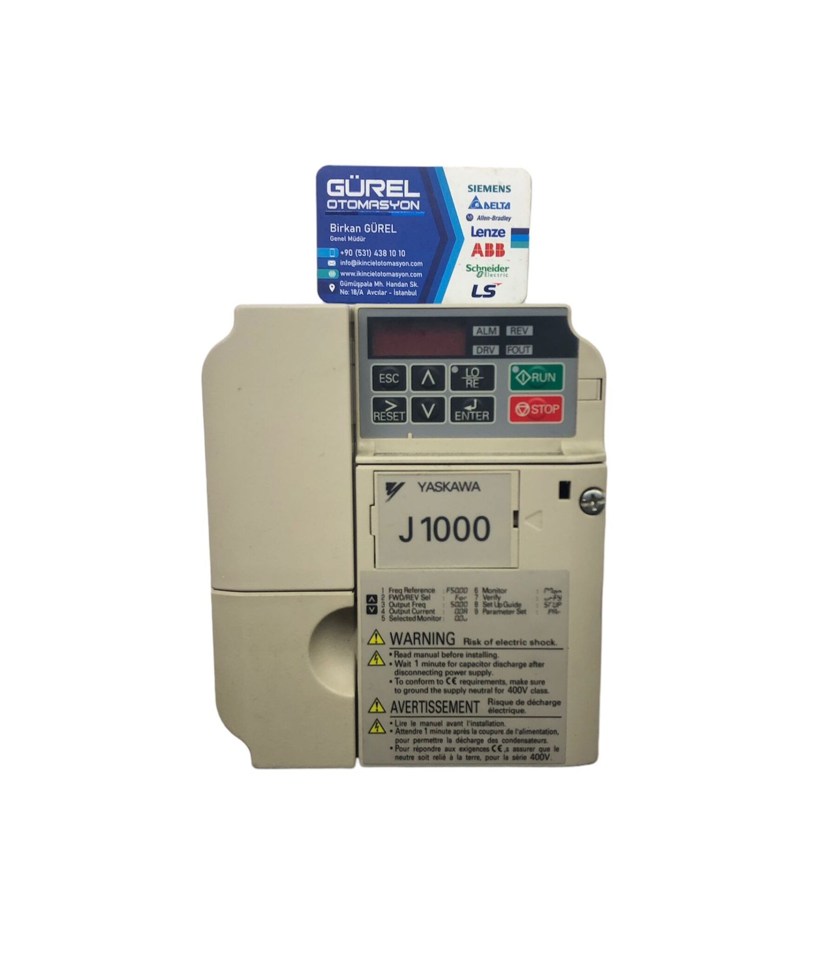 YASKAWA J1000 CIMR-JC2A0010BAA 2.2 KW 1.5 KW