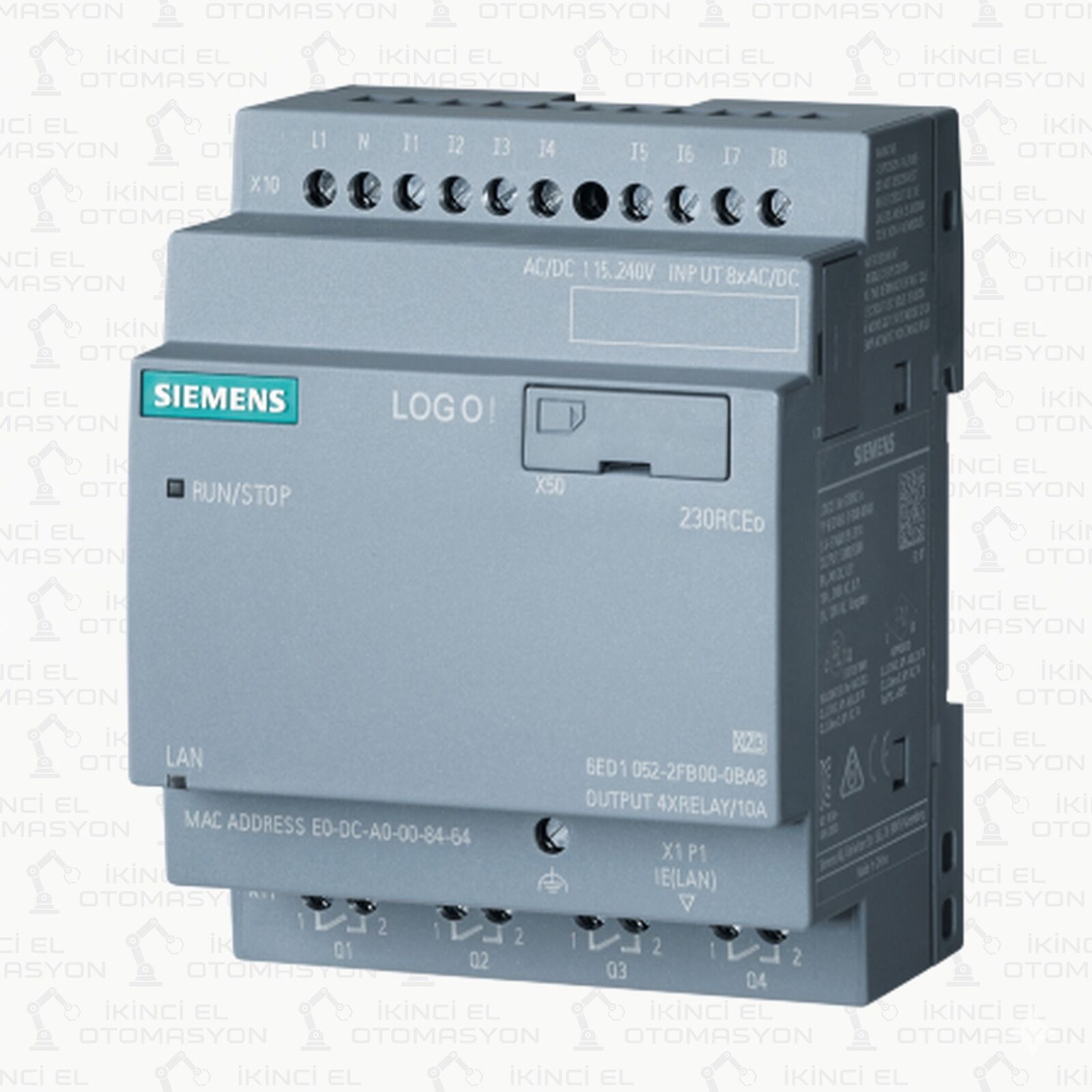 6ED1052-2FB08-0BA0, 6ED1 052-2FB08-0BA0 SIEMENS LOGO! 8 LOGİK MODÜL