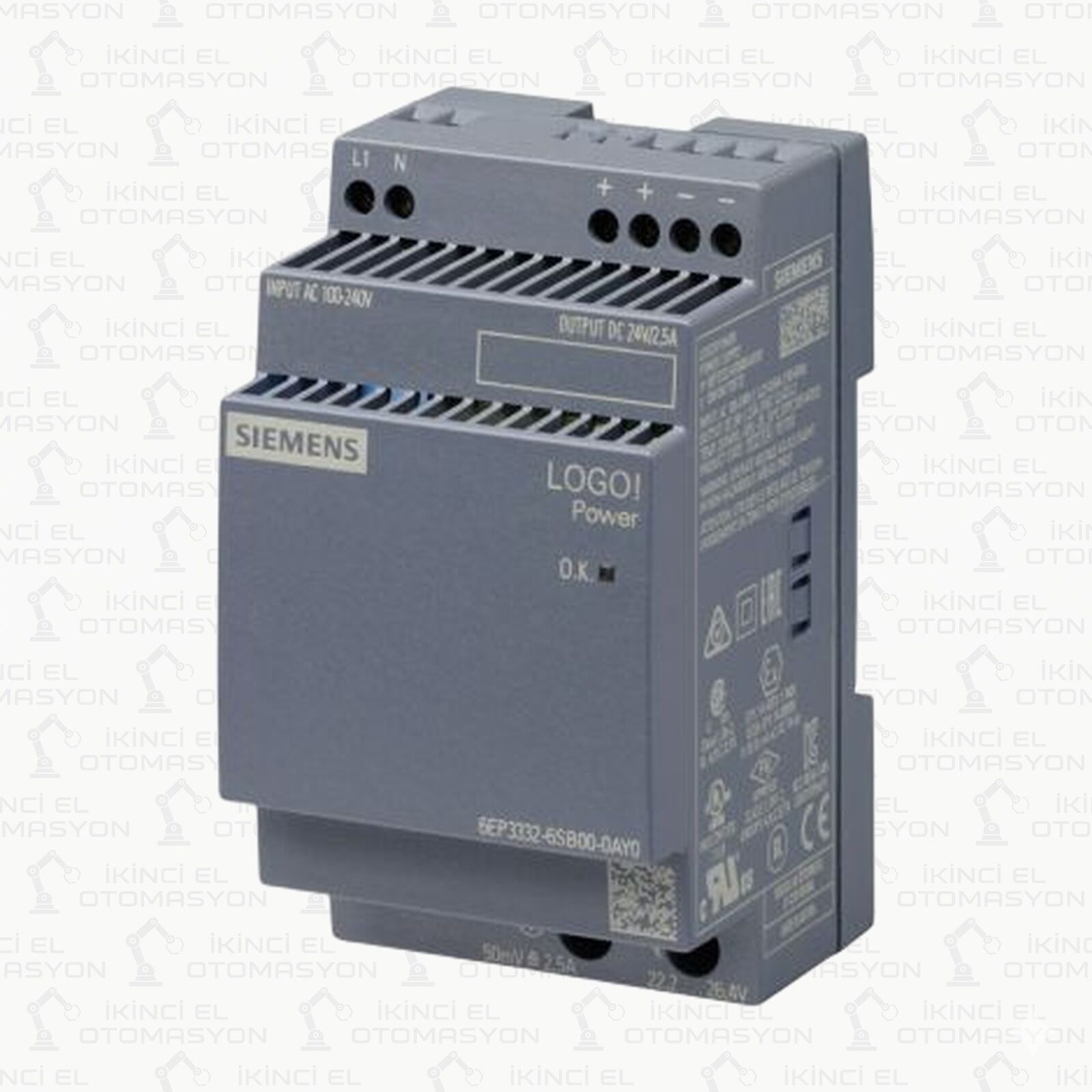 6EP3332-6SB00-0AY0, 6EP3 332-6SB00-0AY0 SIEMENS LOGO! POWER 24V/2.5A GÜÇ KAYNAĞI