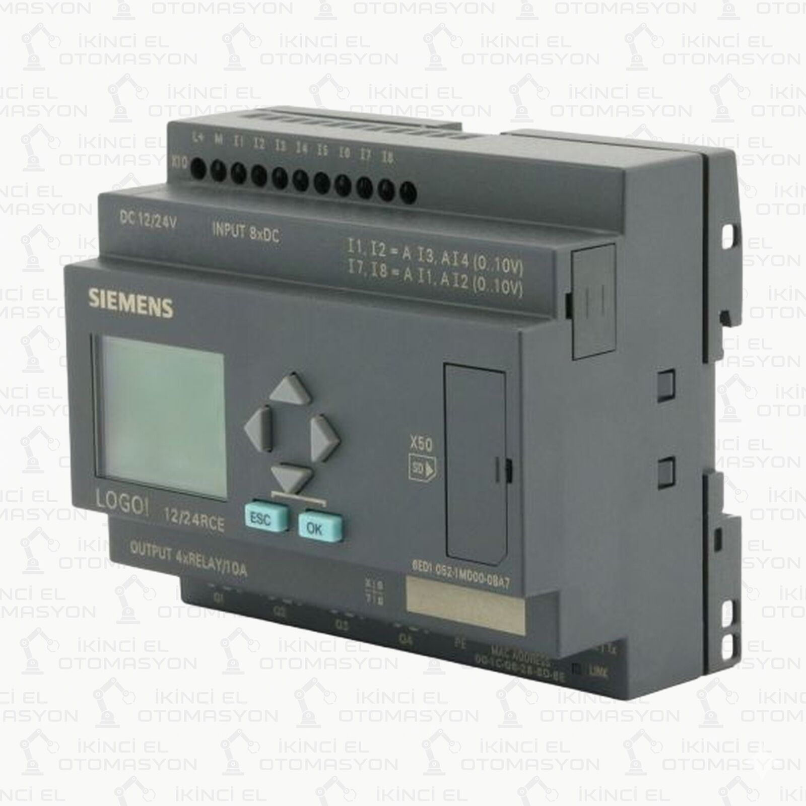 6ED1052-1MD00-0BA7, 6ED1 052-1MD00-0BA7 SIEMENS LOGO! 7 12/24RCE LOGİK MODÜL