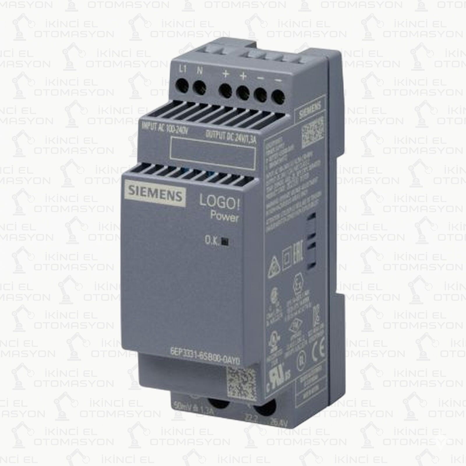 6EP3331-6SB00-0AY0, 6EP3 331-6SB00-0AY0 SIEMENS LOGO! POWER 24V/1.3A GÜÇ KAYNAĞI