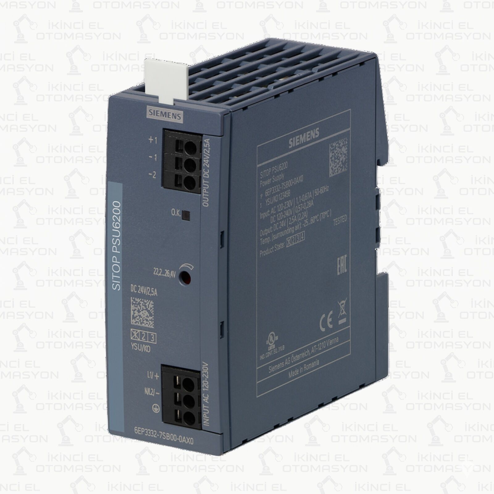 6EP3332-7SB00-0AX0, 6EP3 332-7SB00-0AX0 SIEMENS LOGO! PLC 24V/2.5A GÜÇ KAYNAĞI